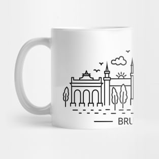 Brussels line art Mug